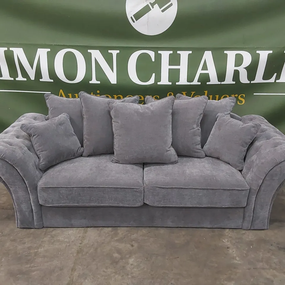 WINDSOR 3 SEATER FABRIC SCATTER BACK SOFA RRP £949