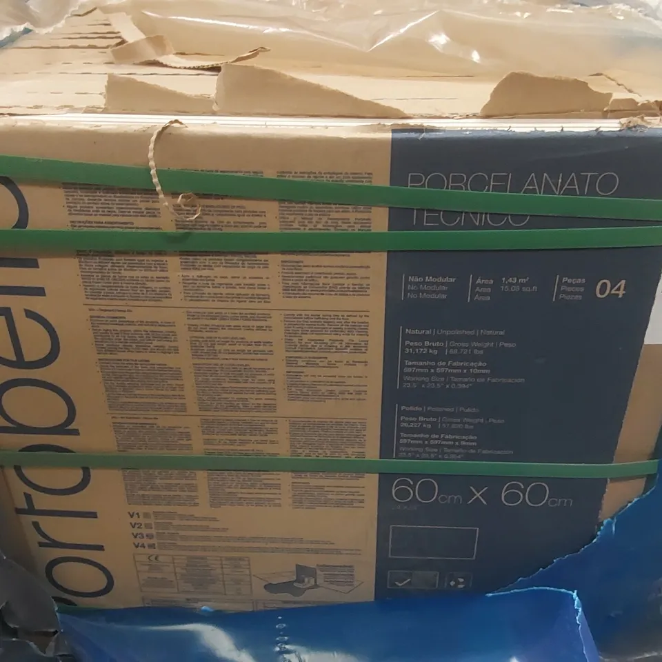 PALLET CONTAINING APPROXIMATELY 27x BOXES OF 4pcs MINERAL NUDE 60 X 60CM TILES