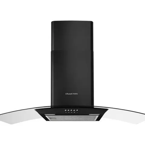 BOXED RUSSELL HOBBS RH90GCH92A1B 90 CM CHIMNEY COOKER HOOD