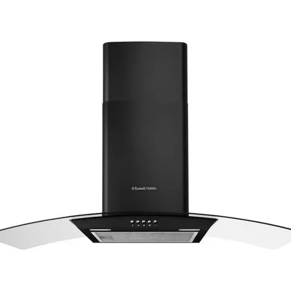 BOXED RUSSELL HOBBS RH90GCH92A1B 90 CM CHIMNEY COOKER HOOD