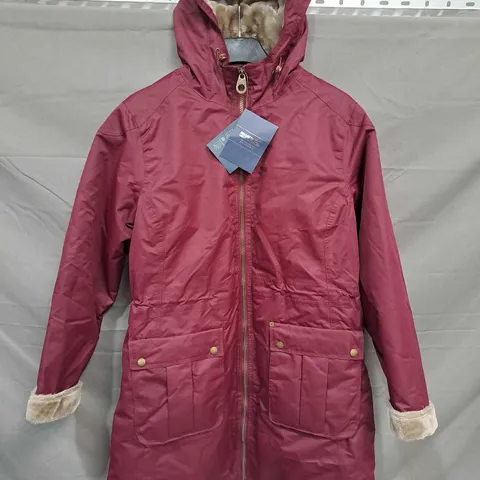 REGATTA ISOTEX 5000 COAT IN BURGUNDY - SIZE 18