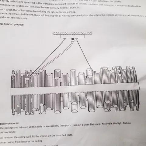 BOXED CRYSTAL CHANDELIER 