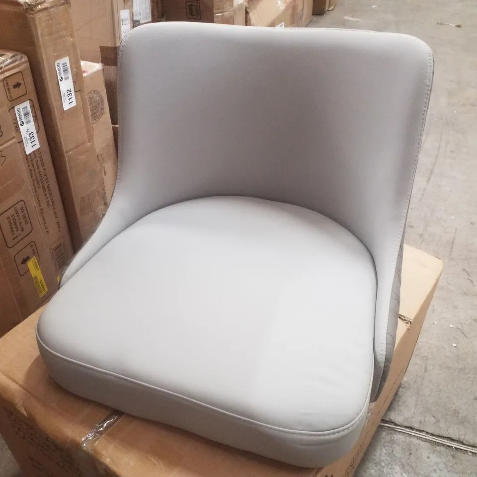 BOXED LIGHT GREY/GREY RING BACK DINING CHAIR