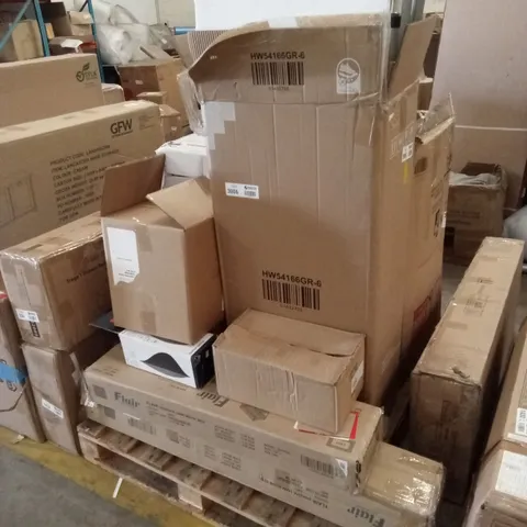 PALLET OF ASSORTED INCOMPLETE FURNITURE PARTS AND PIECES