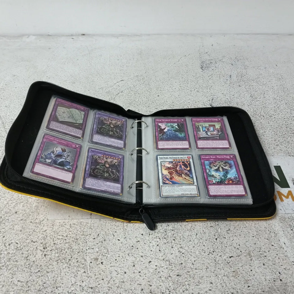 POKÉMON TRADING CARD BINDER WITH CARD COLLECTION (75 CARDS APPROX)