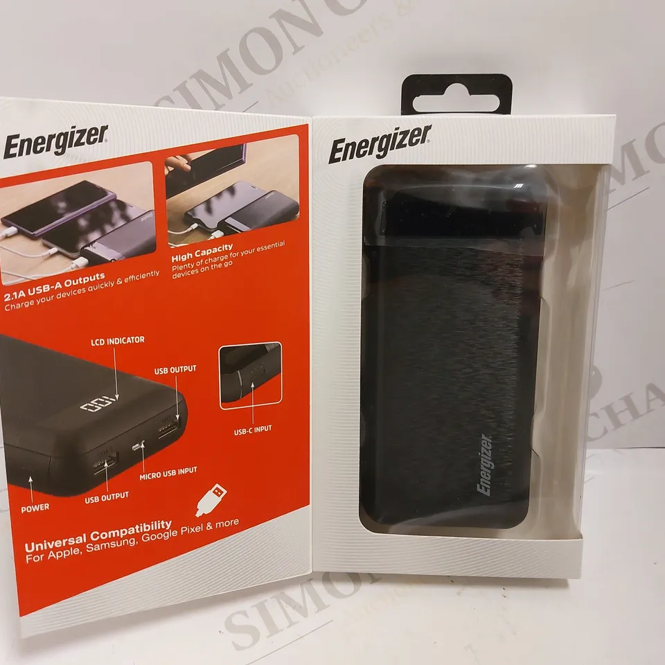 BOXED ENERGIZER UE20058 MAX POWER BANK - BLACK