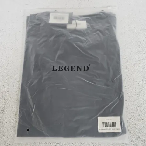 BAGGED LEGENDS MERCERISED T-SHIRT IN BLACK - XL