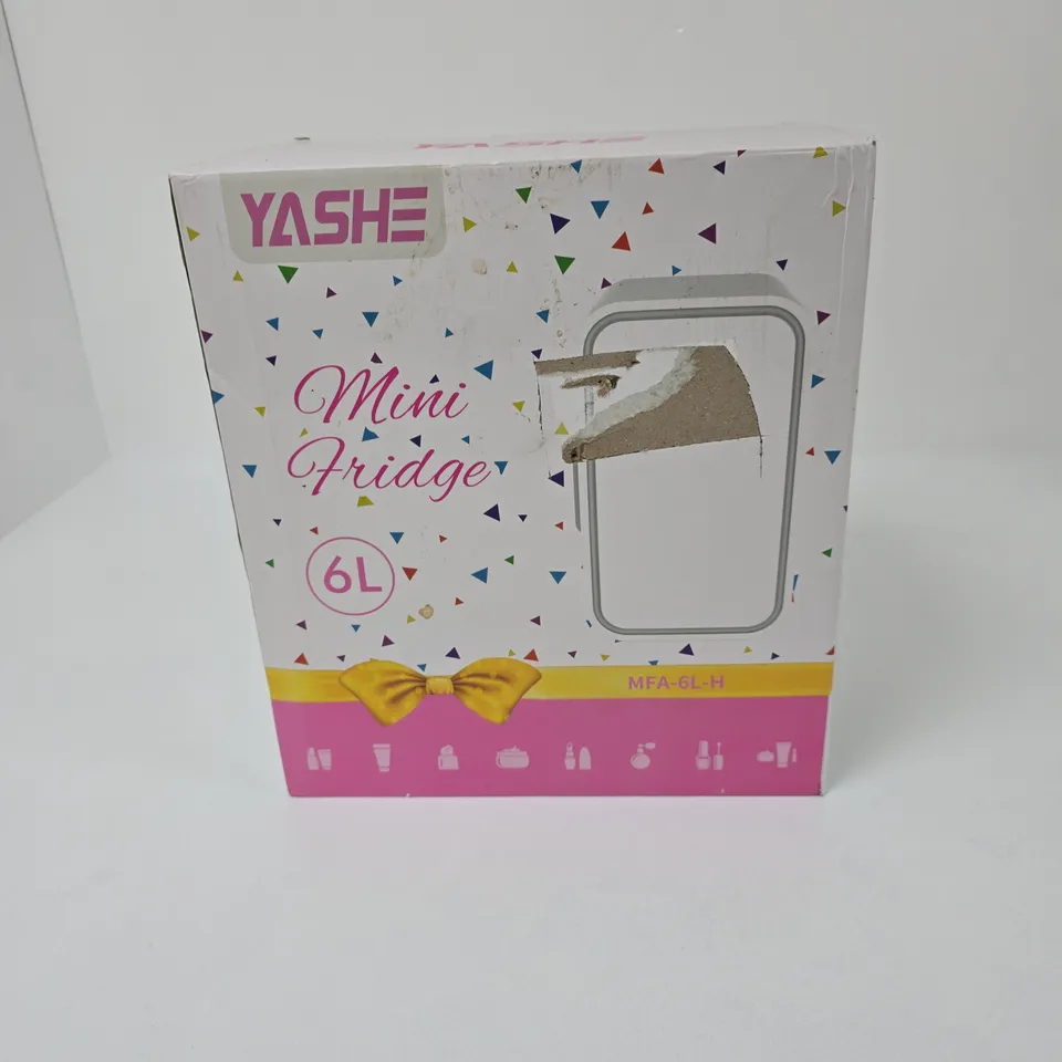 YASHE MINI FRIDGE 6L – PORTABLE TRAVEL REFRIGERATOR (MFA-6L-H)