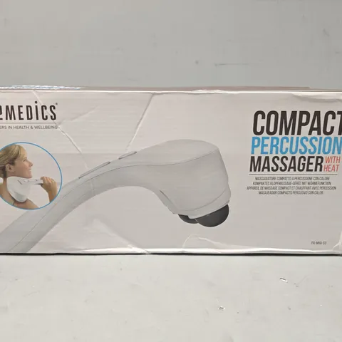 BOXED HOMEDICS COMPACT PERCUSSION MASSAGER WITH HEAT
