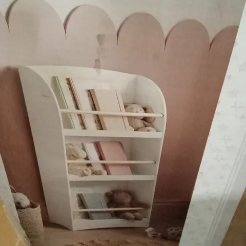 BOXED HAILEE BOOKCASE - OFF WHITE (1 BOX)
