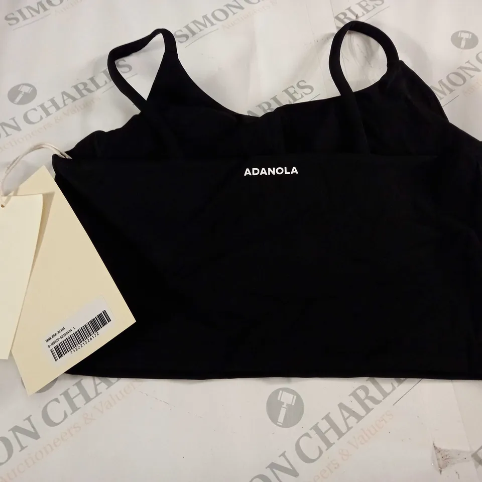 ADANOLA TANK BRA IN BLACK - L
