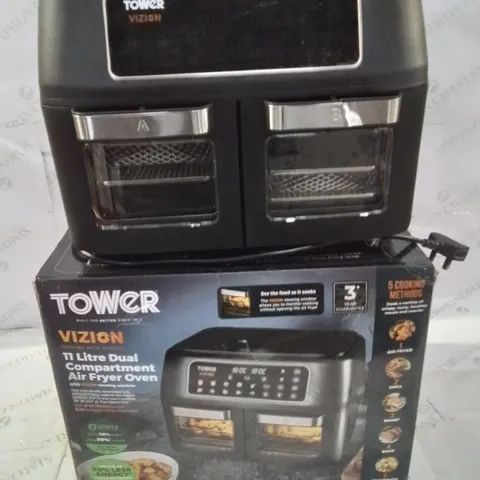 BOXED TOWER DOUBLE OVEN AIR FRYER