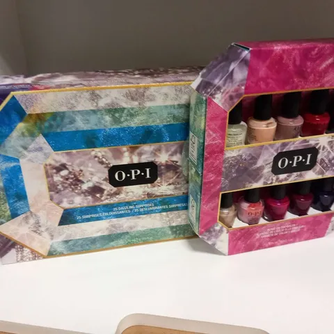 TWO ASSORTED O.P.I PRODUCTS TO INCLUDE; 25 DAZZLING SURPRISES AND BLING ON THE COLOUR