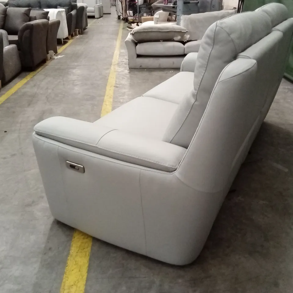 QUALITY DESIGNER ITALIAN MADE GIORGIA 3 SEATER LEATHER ELECTRIC RECLINER SOFA