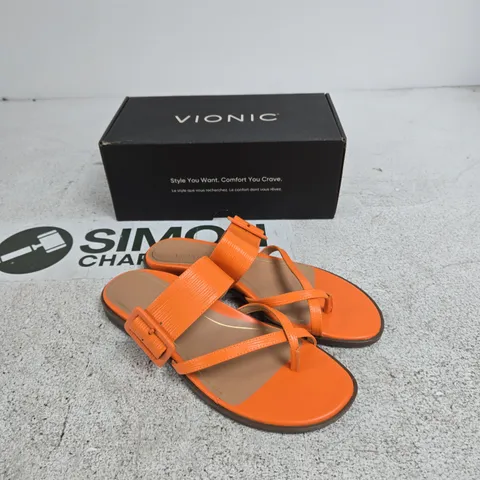 VIONIC WOMEN'S ORANGE SANDALS UK 6– BOXED