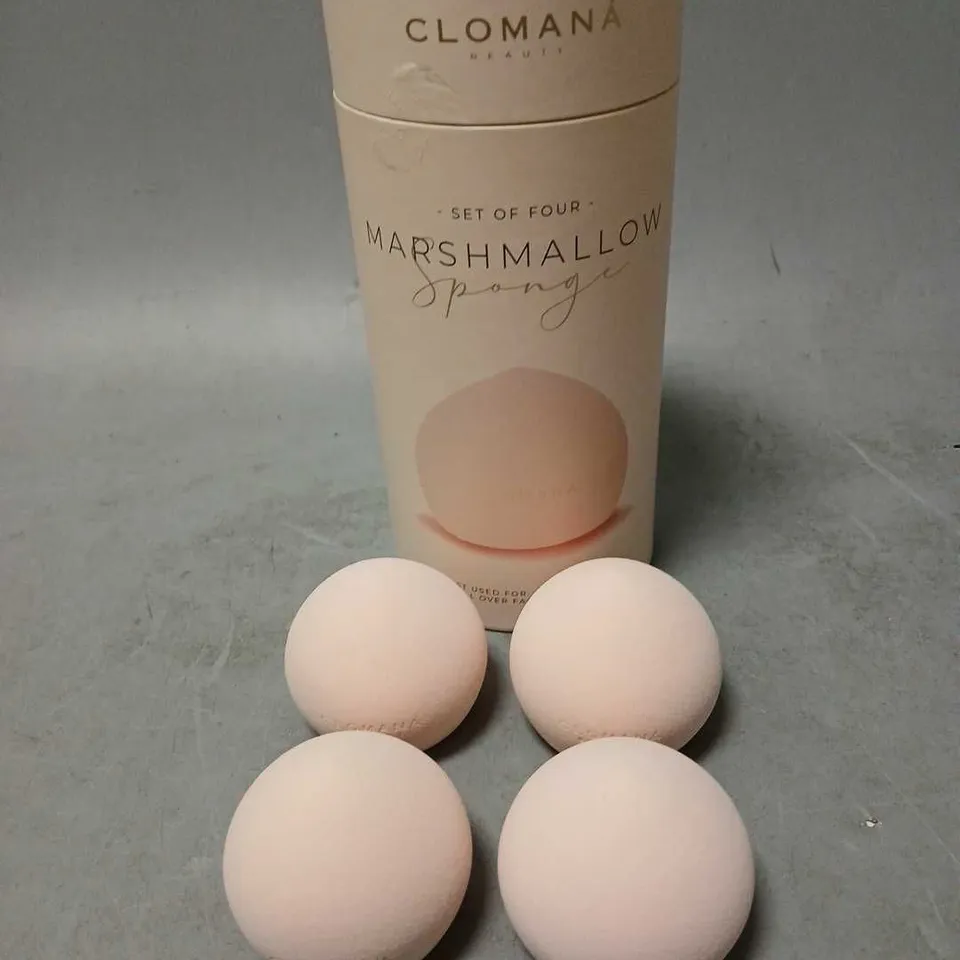 BOXED CLOMANA SET OF 4 MARSHMALLOW SPONGES