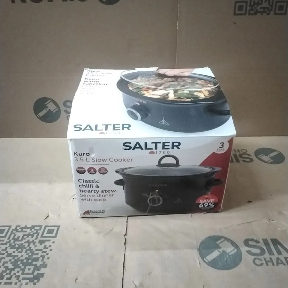 SALTER KURO 3.5L SLOW COOKER EK6249MBLK