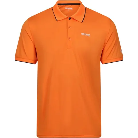REGATTA MEN'S REMEX II JERSEY POLO SHIRT PERSIMMON SOLID SMALL