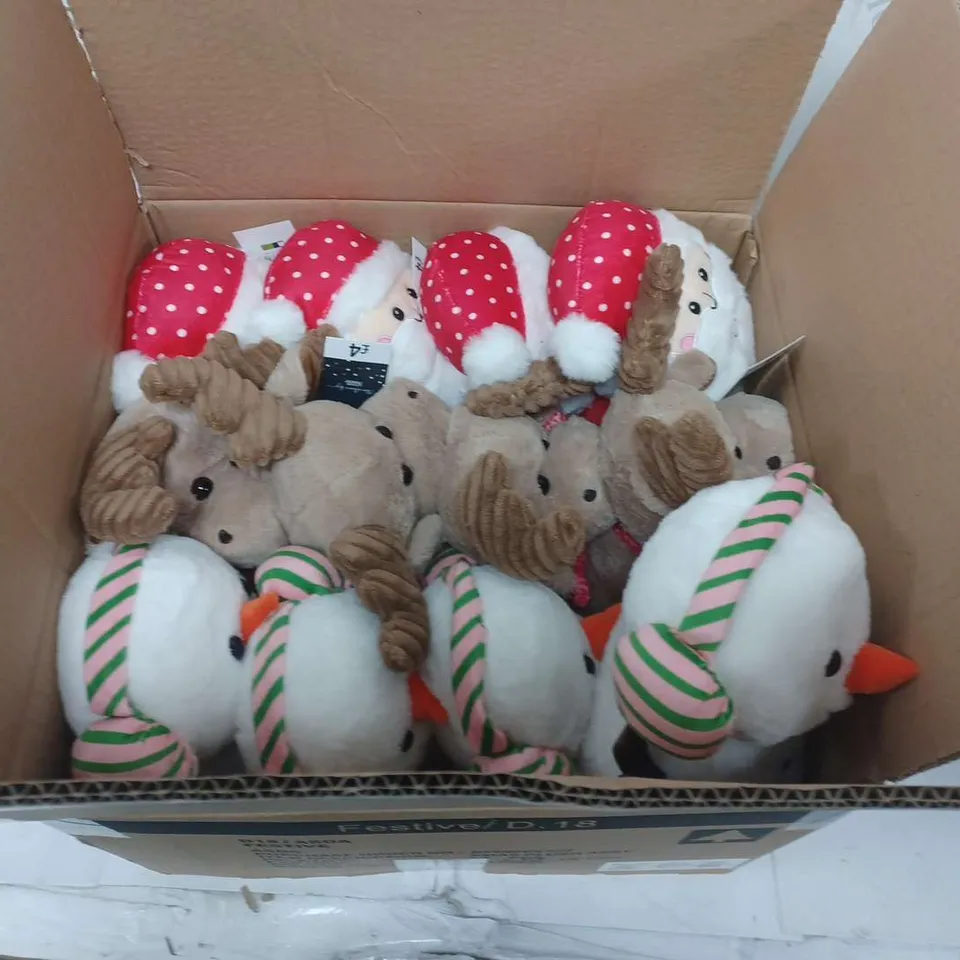 BOXED AND BRAND NEW CHRISTMAS PLUSH TEDDIES - 12 PER BOX