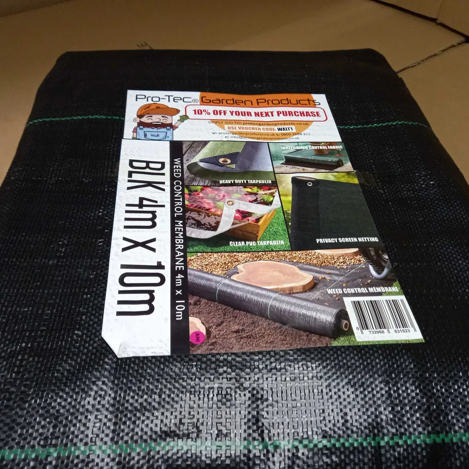 PRO TECH BLACK TARPAULIN APPROX 4MX10M
