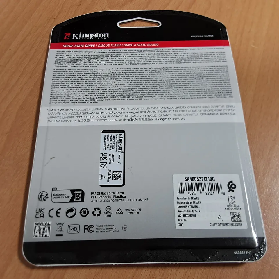 KINGSTON A400 240GB SOLID STATE DRIVE