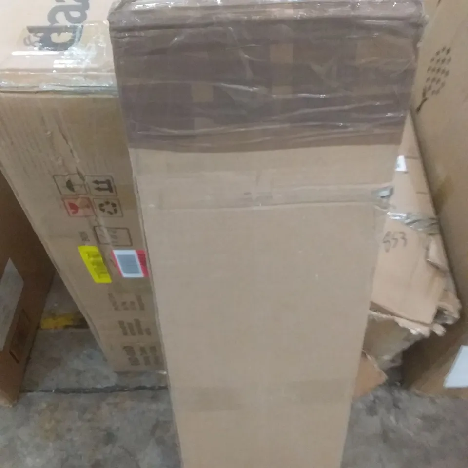 BOXED SINGLE BED FRAME - WALLNUT