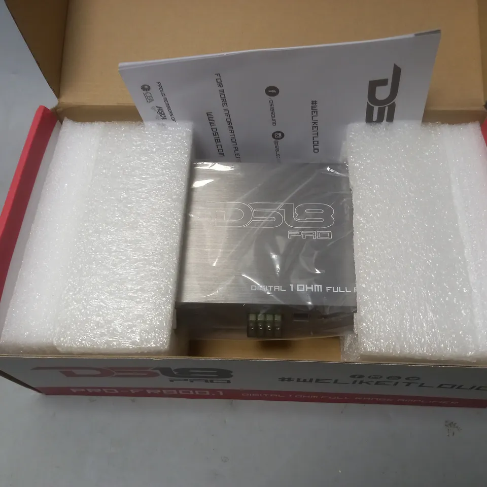BOXED DS18 PRO-FR800.4 DIGITAL FULL RANGE 4 CHANNEL AMPLIFIER 