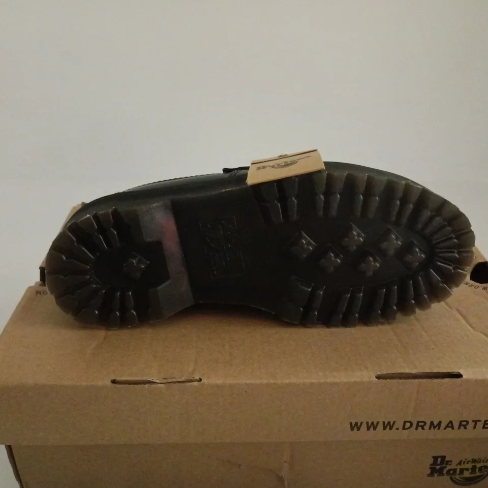 DR MARTENS ADRIAN QUAD BLACK SHOES UK 4 BOXED