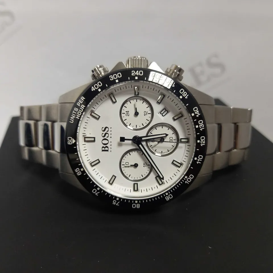 BOSS HERO WHITE CHRONOGRAPH DIAL WATCH RRP £379