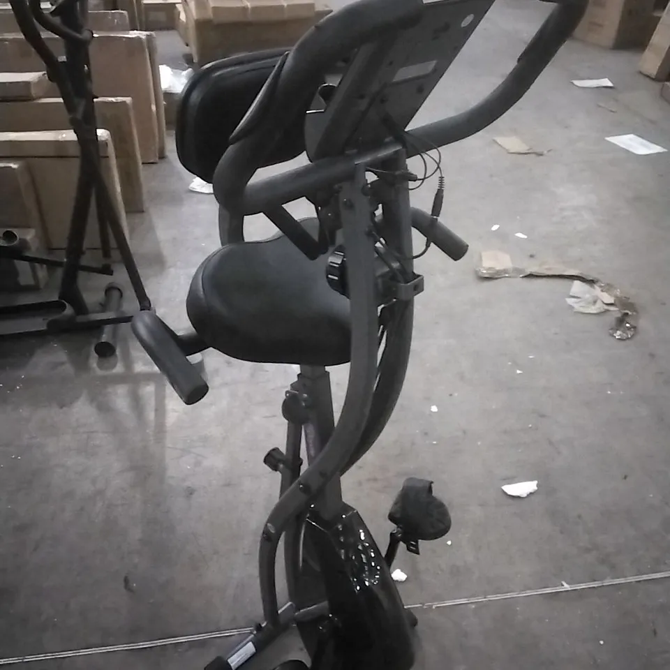 SLIM CYCLE 2-IN-1 STATIONARY FLAT FOLD EXERCISE BIKE