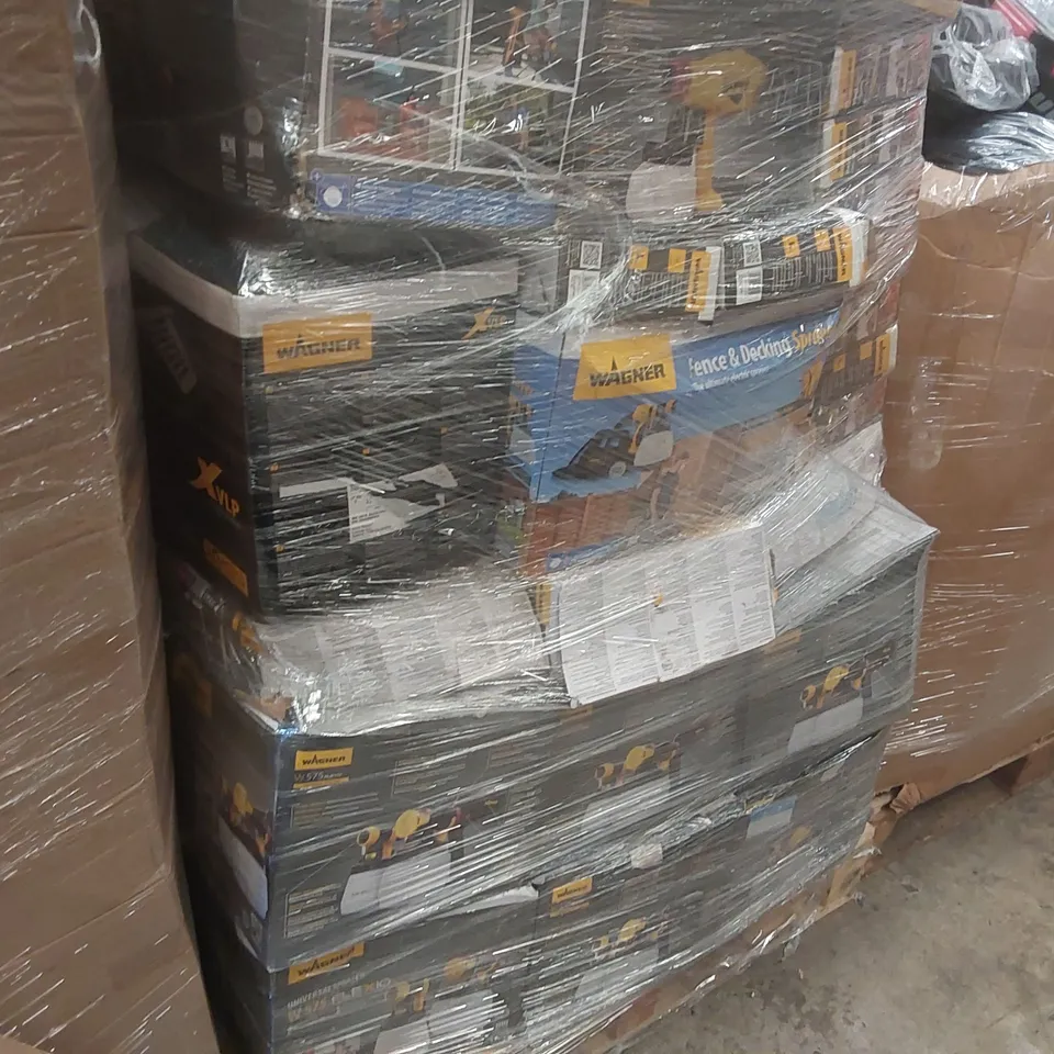 PALLET CONTAINING VERY LARGE QUANTITY OF ASSORTED WARNER SPRAY PRODUCTS