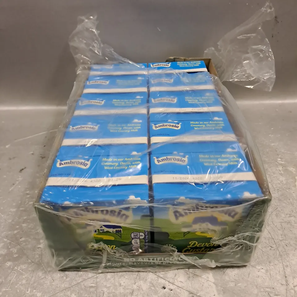 10 X AMBROSIA DEVON CUSTARD CARTONS 