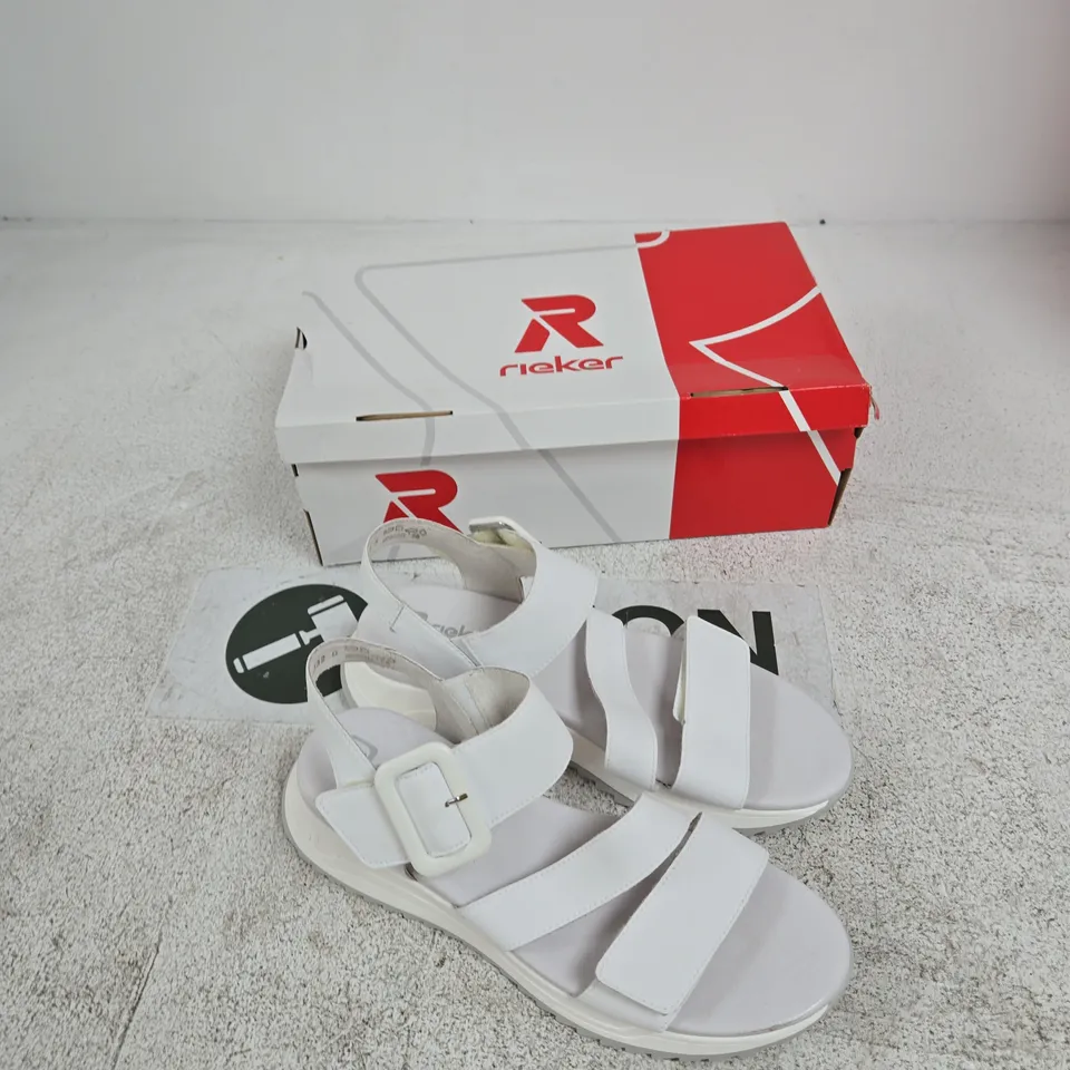 RIEKER WHITE SANDALS – UK 7.5 (EU 41)