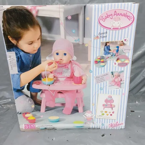 BOXED BABY ANNABELL LUNCH TIME TABLE 