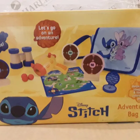 BOX CONTAINING 8 DISNEY STITCH ADVENTURE BAGS