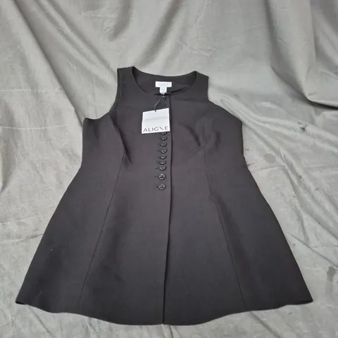 ALIGNE PIYA SLEEVELESS MINI DRESS IN BLACK – UK 10