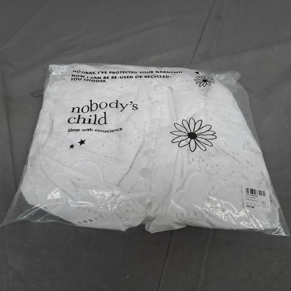 NOBODYS CHILD BIRDIE S/S BLOUSE - UK 14