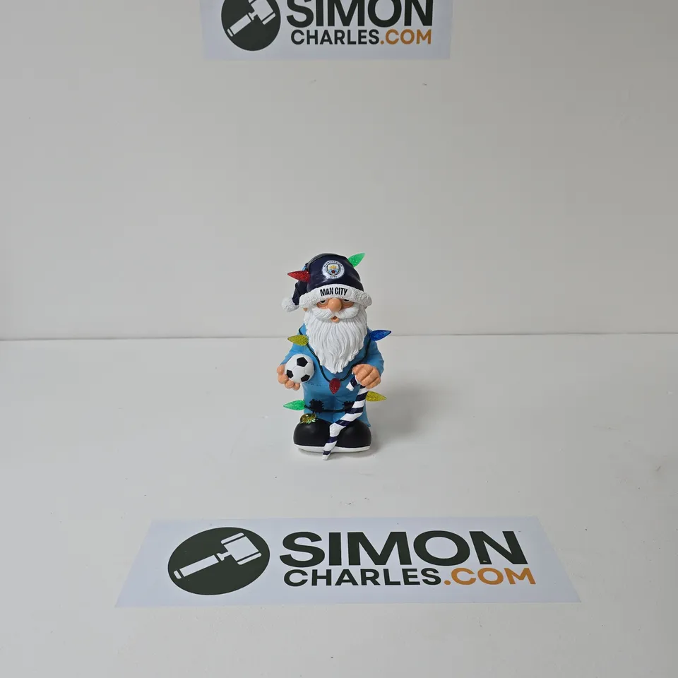 MANCHESTER CITY-THEMED DECORATIVE GNOME FIGURINE