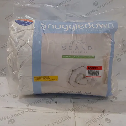 BAGGED SNUGGLEDOWN SCANDINAVIAN DUCK FEATHER & DOWN 230 THREAD COUNT - DOUBLE