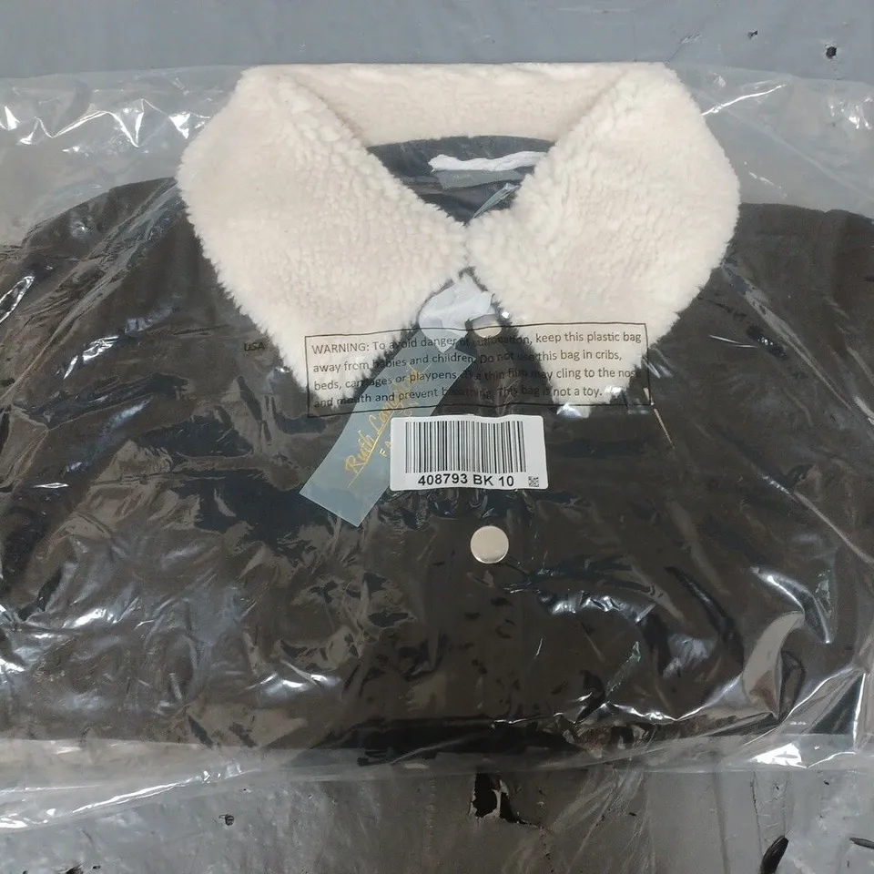 RUTH LANGSFORD AVIATOR STYLE SMART JACKET SIZE 10