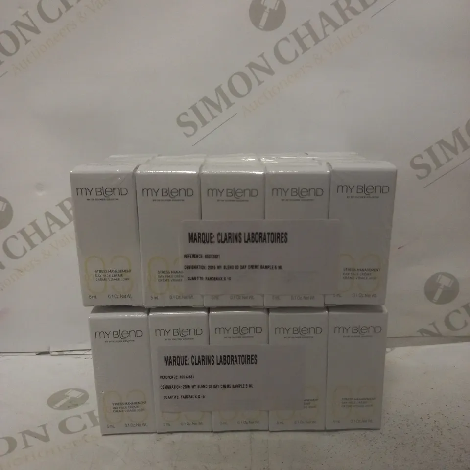 BOX OF APPROX 20 MY BLEND 03 STRESS MANAGEMENT DAY FACE CREME 40ML