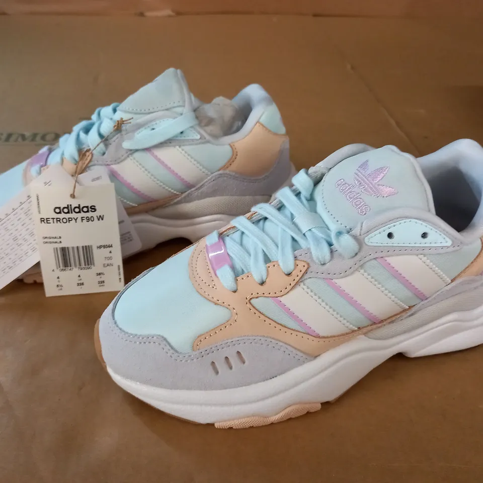 ADIDAS RETROPY F90 WOMENS TRAINERS IN MULTI - UK 4