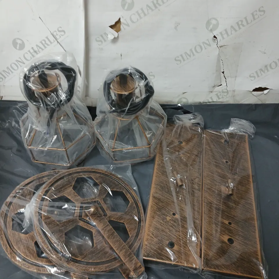 BOXED DESIGNER VINTAGE STYLE WALL LIGHTS 