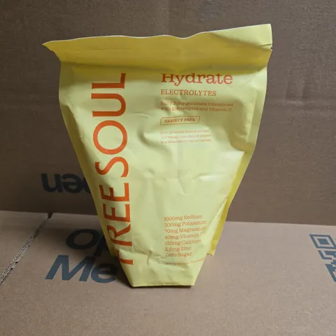 FREE SOUL HYDRATE ELECTROLYTES VARIETY PACK (30X7G SACHETS)