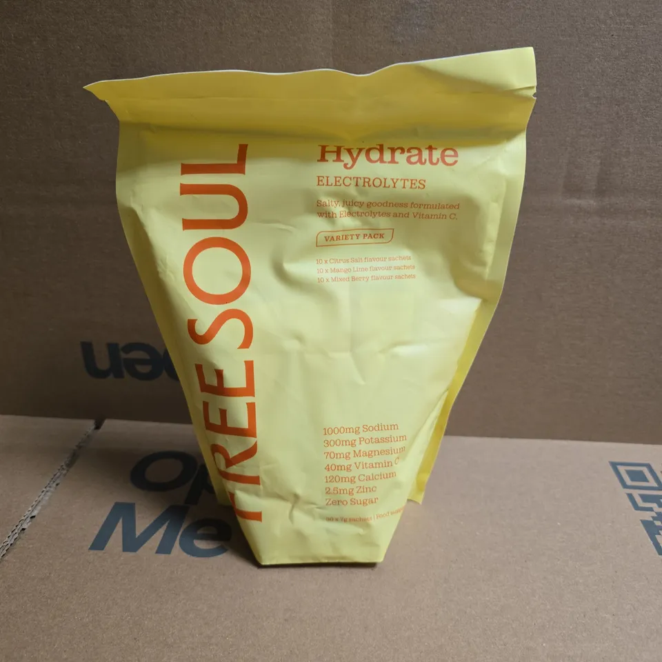 FREE SOUL HYDRATE ELECTROLYTES VARIETY PACK (30X7G SACHETS)