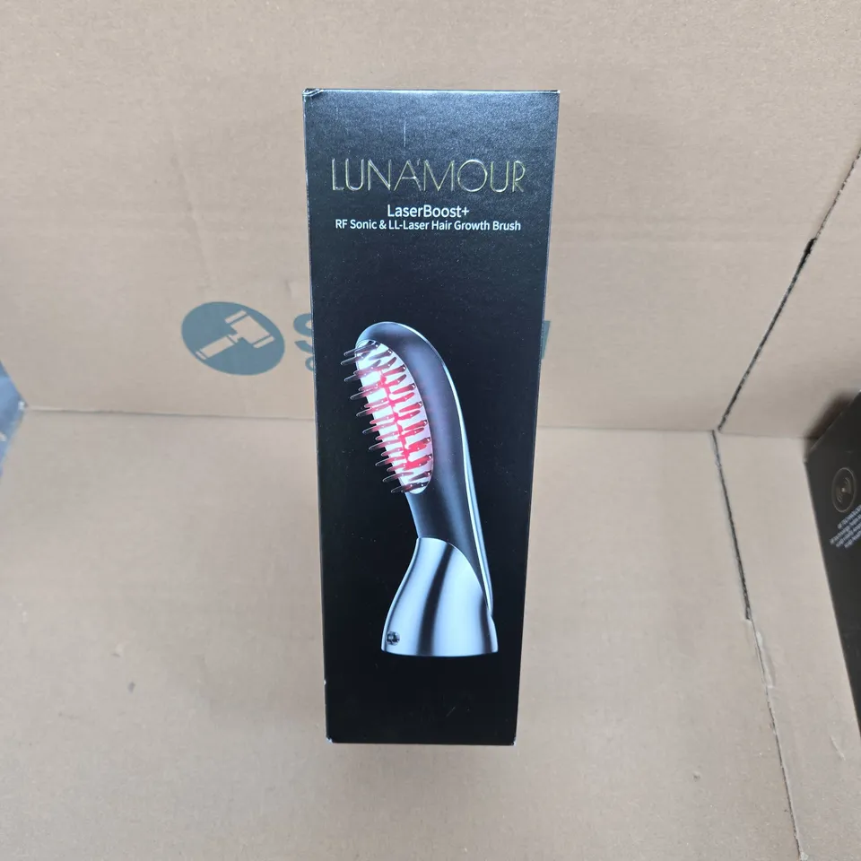 LUNAMOUR LASERBOOST+ RF SONIC & LL-LASER HAIR GROWTH BRUSH - BOXED 