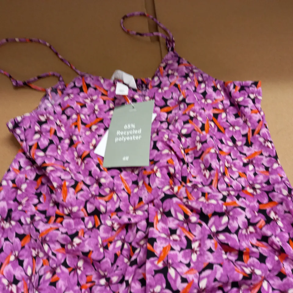 H&M PINK FLORAL DRESS - EUR S