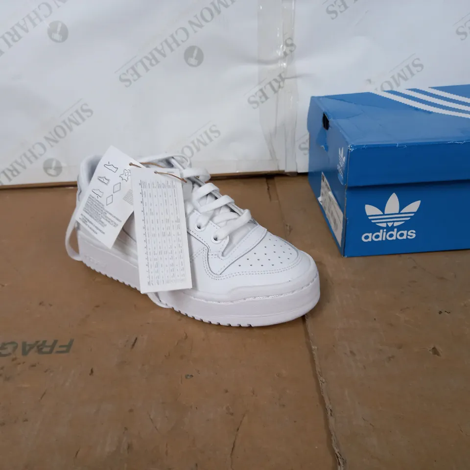 ADIDAS FORUM BOLD TRAINERS - WHITE SIZE 4 