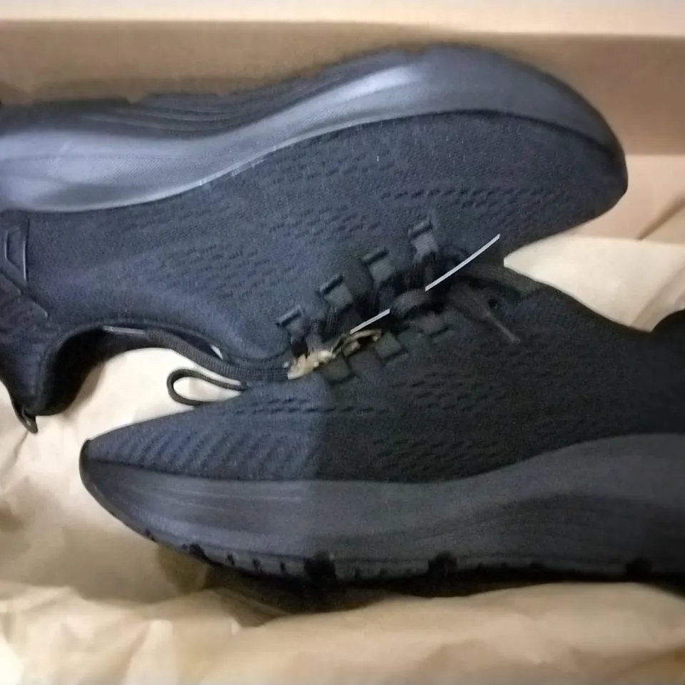 BOX OF 6 PAIRS OF RIEKER BLACK TRAINERS SIZE 5 