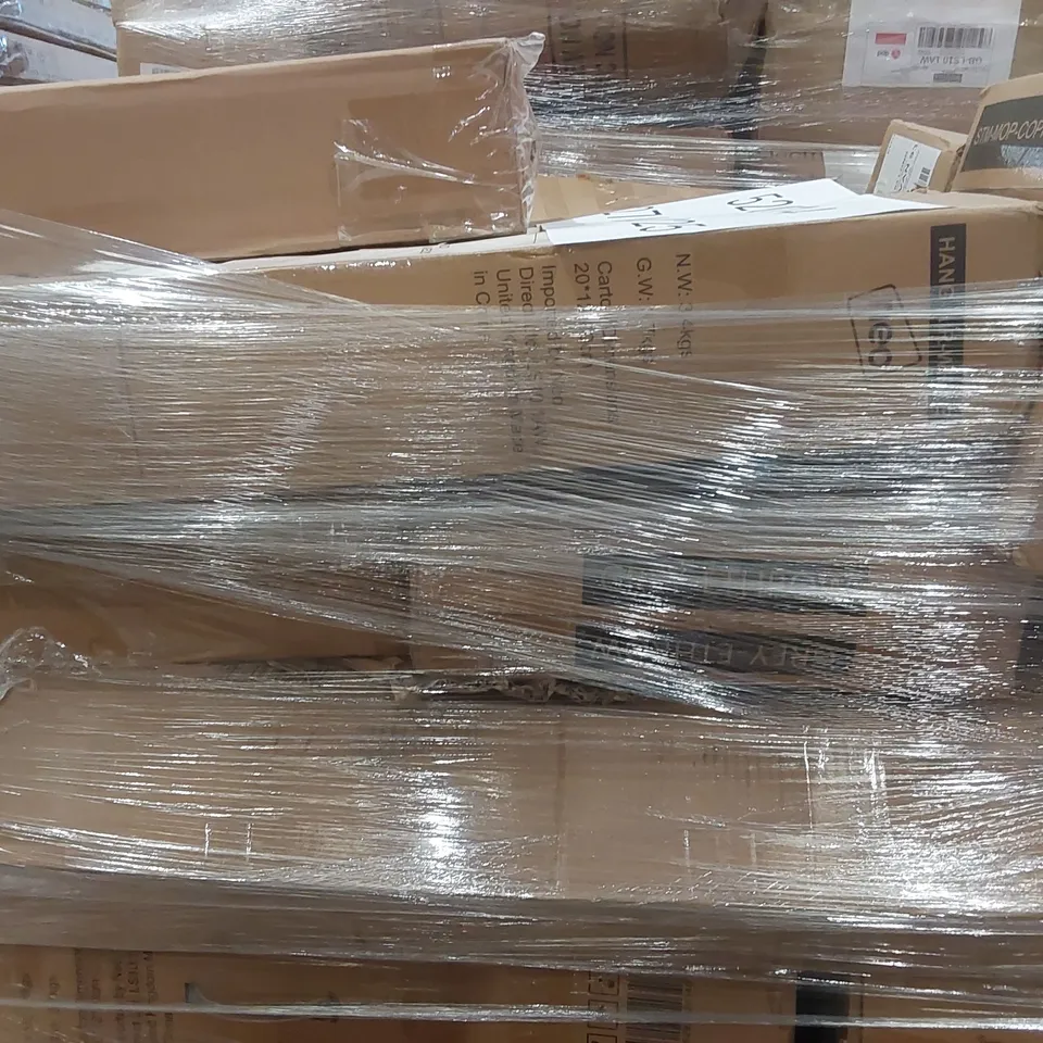 PALLET CONTAINING A LARGE QUANTITY OF ASSORTED NEO PRODUCTS INCLUDING: ELECTRIC BLANKETS, LARGE QUANTITY OF CLOTHES AIRERS, STEAM MOP ECT